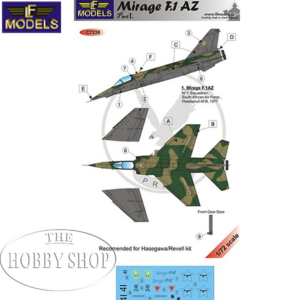 1/72 Mirage F.1AZ South Africa Part I Decal Set