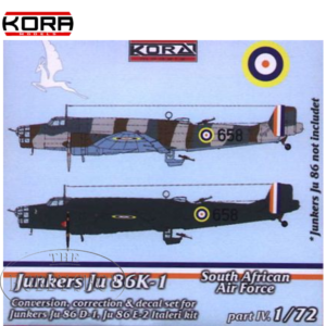 1/72 Junkers Ju 86K SAAF Detail Upgrade Set