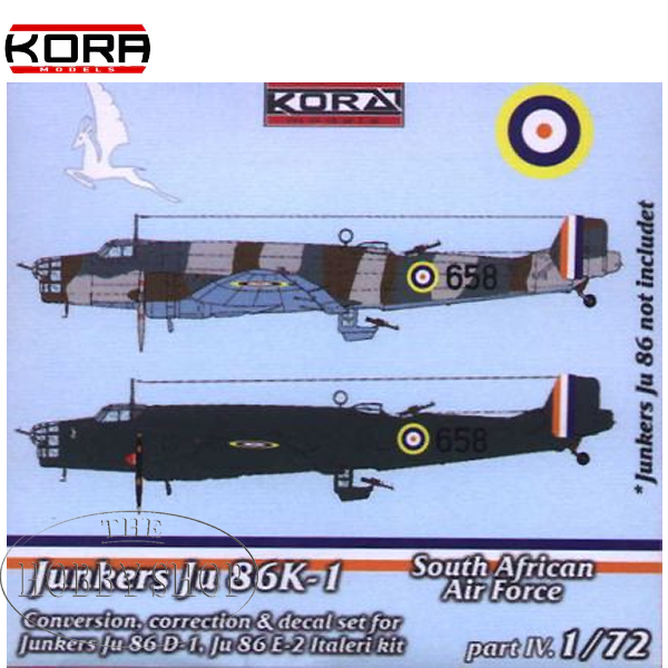 1/72 Junkers Ju 86K SAAF Detail Upgrade Set