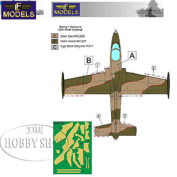 LF Models 1/48 MB 326K Impala SAAF Camouflage Painting
