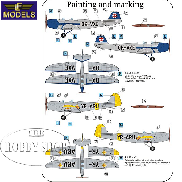 LF Models 1/72 L 26d VII Sports & Training Plane LF Models 1/72 L 26d VII Sports & Training Plane