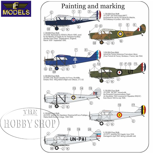 LF Models 1/72 DH 80A Puss Moth Goes To War