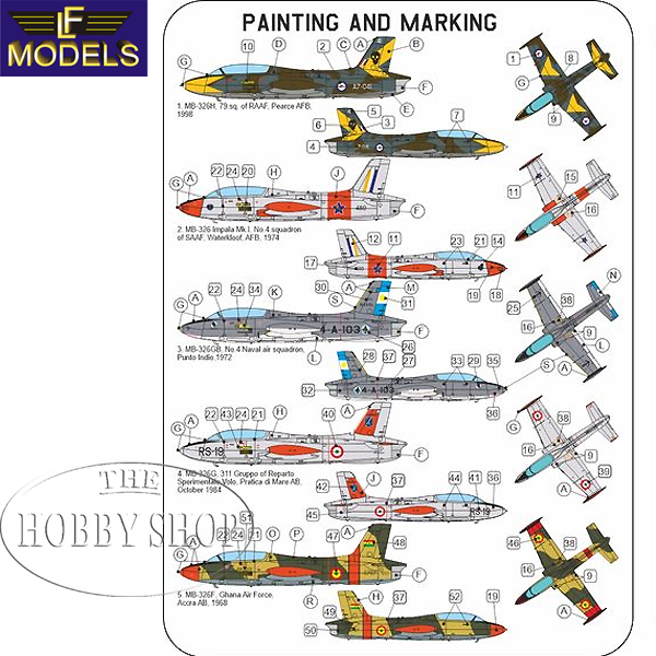 LF Models 1/72 MB-326 International Service Impala Double Seater with SAAF Decals