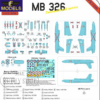 LF Models 1/72 MB-326 International Service Impala Double Seater with SAAF Decals