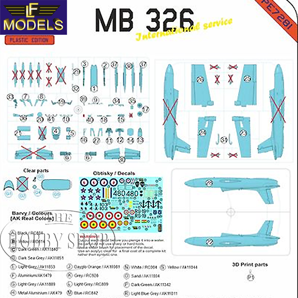 LF Models 1/72 MB-326 International Service Impala Double Seater with SAAF Decals