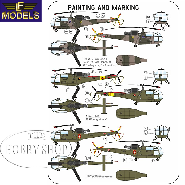 LF Models 1/72 Alouette III African Adventure with SAAF Decals