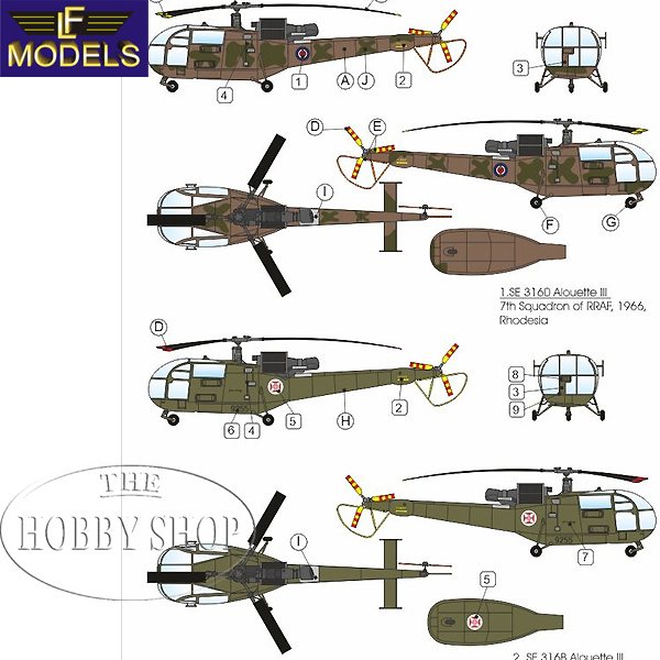 LF Models 1/72 Alouette III African Adventure with SAAF Decals