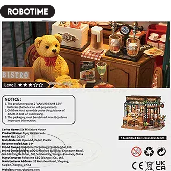 Rolife DIY House Tipsy Restaurant