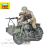 Zvesda 1/35 WWII Motorcycle with Sidecar and Crew