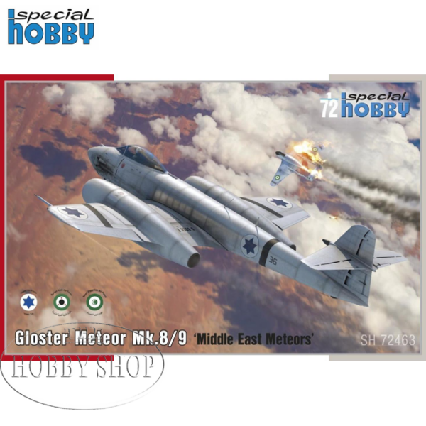 Special Hobby 1/72 Gloster Meteor Mk8/9 Middle East Meteors Special Hobby 1/72 Gloster Meteor Mk8/9 Middle East Meteors