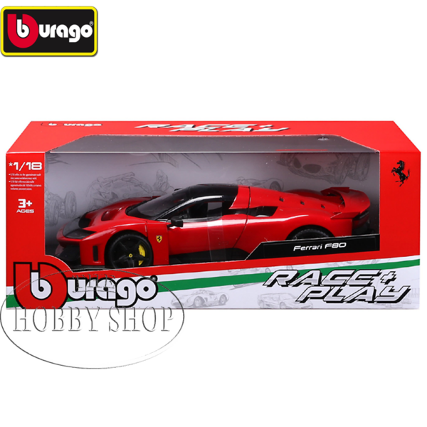 Bburago 1/18 Ferrari R80 Red