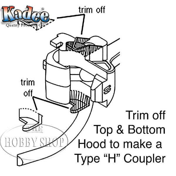Kadee HO #118 Shelf Whisker Metal Couplers Medium (2 Pair)