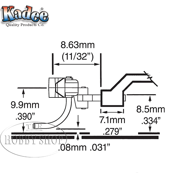 Kadee HO #18 Couplers European Style Medium (2 Pair)
