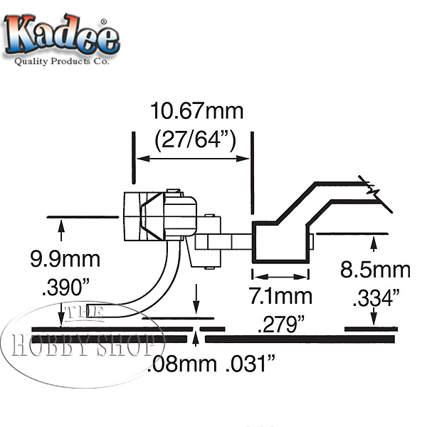Kadee HO #19 Couplers European Style Long (2 Pair)