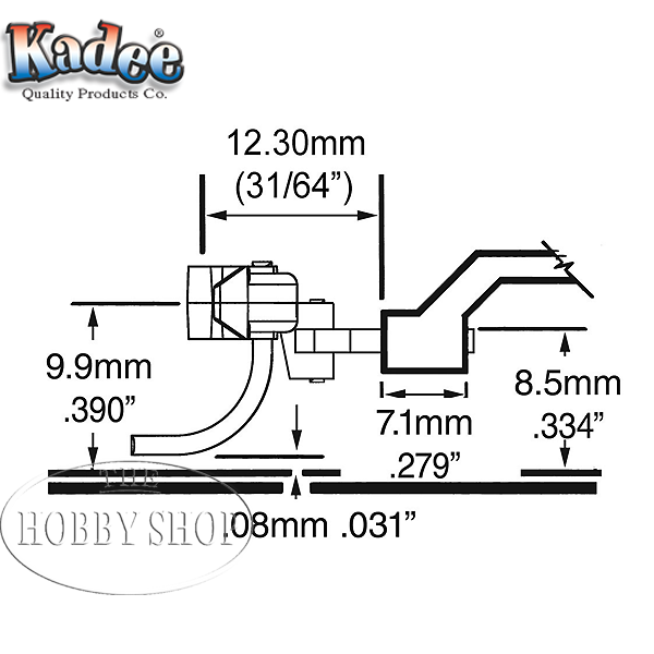 Kadee HO #20 Couplers European Style Extra Long (2 Pair)