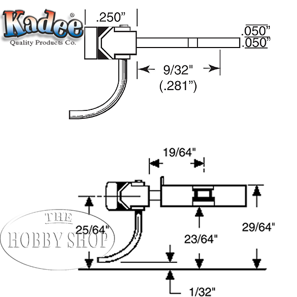 Kadee HO #5 Couplers With Gearboxes Medium Centrset Shank (2 Pair)