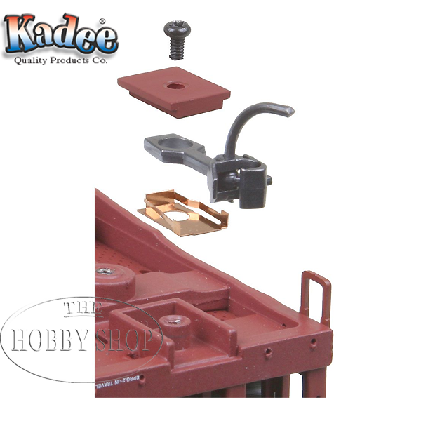 Kadee HO #5 Couplers With Gearboxes Medium Centrset Shank (2 Pair)