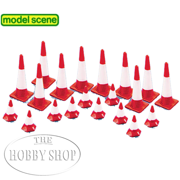 Pack contains 20 assorted Traffic Cones