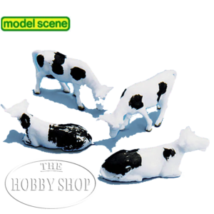 Pack contains 4 painted Cows.