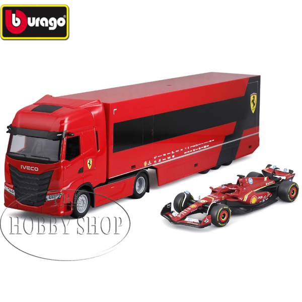 1/43 Iveco S Way 570 /Ferrari F1 SF24 Transport Charles LeClerc #16