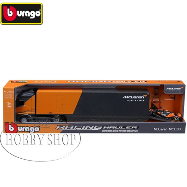 Bburago 1/43 Mercedes Actros Gidaspace / Mclaren F1 MCL38 Transport