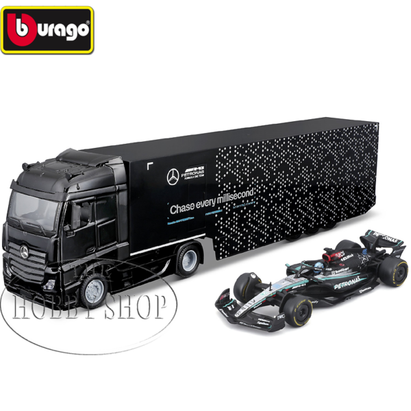 1/43 Mercedes Actros Gidaspace / Petronas F1 W15 Transport