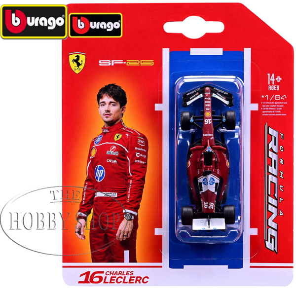 Bburago 1/64 Ferrari F1 SF-25 2025 LeClerc/ Hamilton
