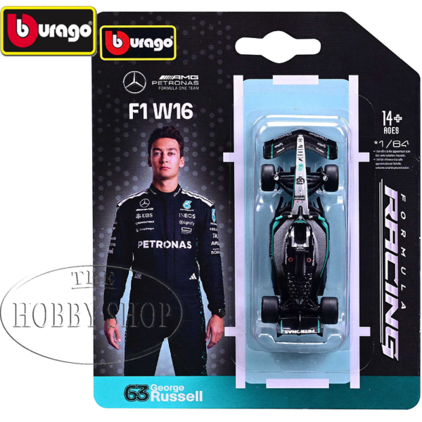 Bburago 1/64 Mercedes AMG F1 W16 2025 # George Russell