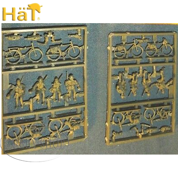 Hat 1/72 WW2 Japanese Bicycle Infantry (x12)