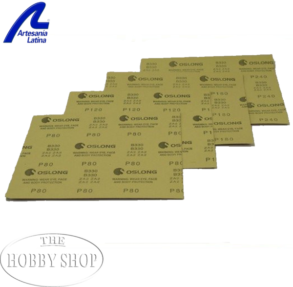 Sandpaper Set x4 (80. 120. 180 240 Grit)