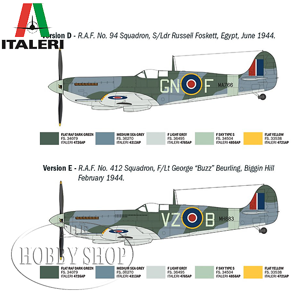Italeri 1/48 Spitfire Mk.IX WWII Aces