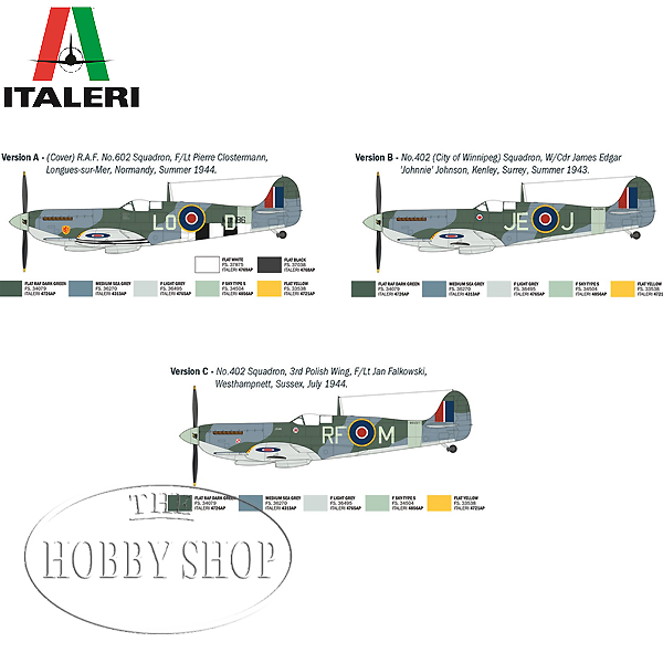 Italeri 1/48 Spitfire Mk.IX WWII Aces