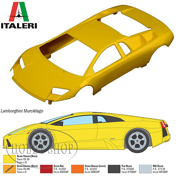 Italeri 1/24 Lamborghhini Murcielago Italeri 1/24 Lamborghhini Murcielago