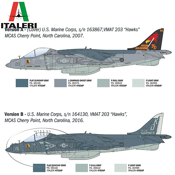 Italeri 1/72 AV-8B Harrier II