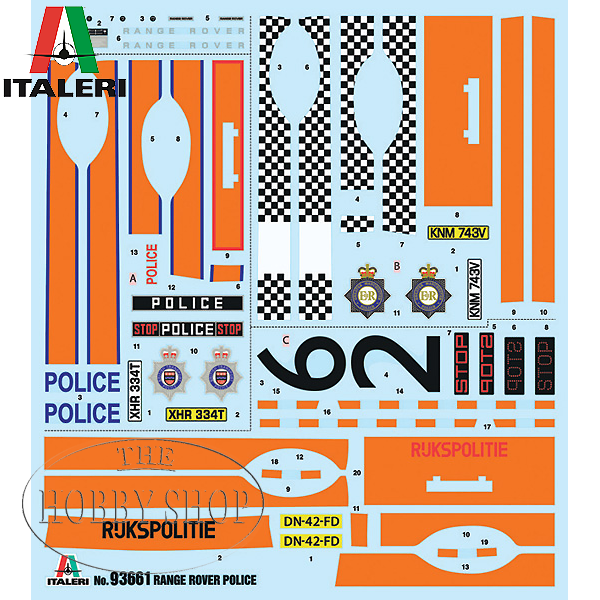 Italeri 1/24 Range Rover Police 1979/80 Italeri 1/24 Range Rover Police 1979/80