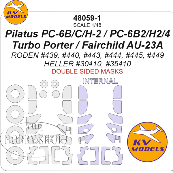 Pilatus PC-6B/C?H-2. PC-6B2/H2?4 Turbo Porter Fairchild AU-23A Mask Set