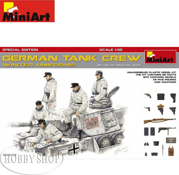 MiniArt 1/35 German Tank Crew Winter Uniforms (x5)