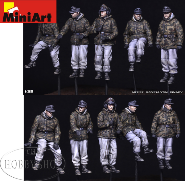 MiniArt 1/35 German Tank Crew Winter Uniforms (x5)