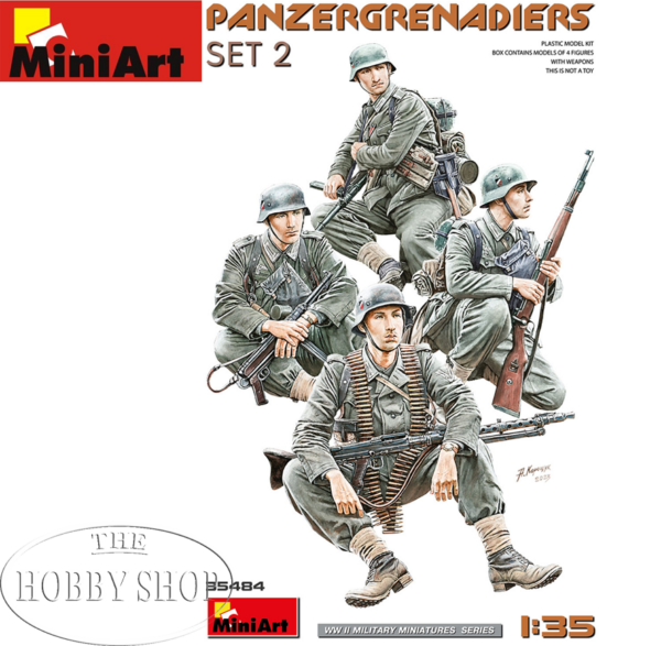 MiniArt 1/35 German Panzwegrenadiers Set 2 (x4)
