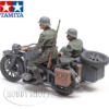 Tamiya 1/35 German Motorcycle & Sidecar & 3 Figurines