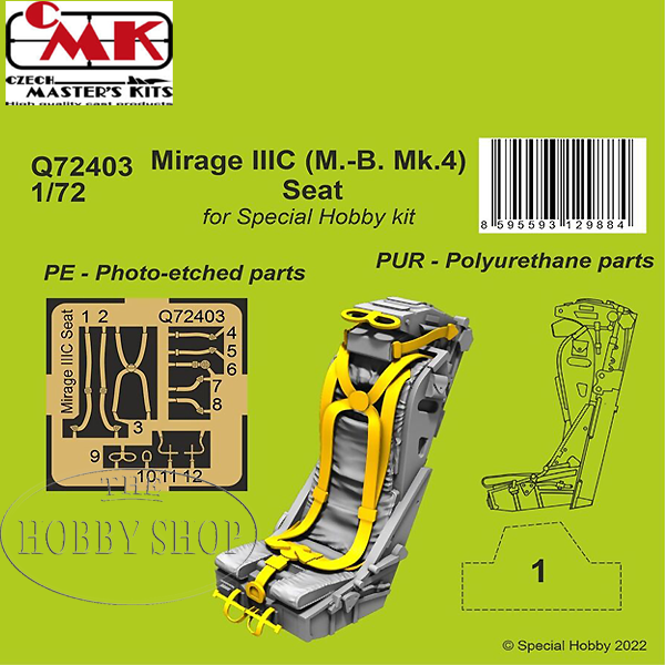 CMK 1/72 Mirage IIIC Wheels For Special Hobby