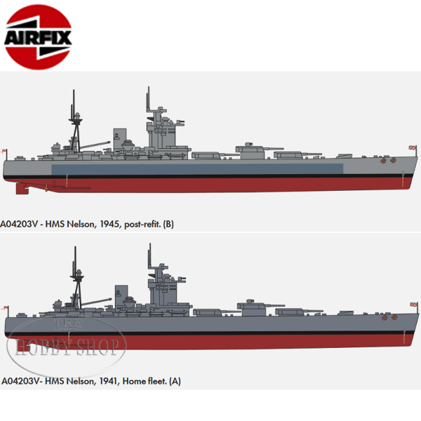 Airfix 1/600 HMS Nelson