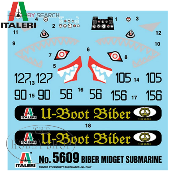 Italeri 1/35 Biber Midget Submarine