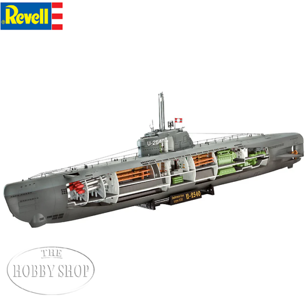 German Submarine Type XXI with Interior