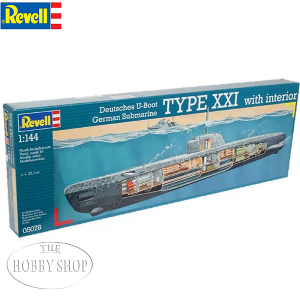 Revell 1/144 German Submarine Type XXI with Interior Revell 1/144 German Submarine Type XXI with Interior