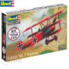 Revell 1/72 Fokker DR.1 Triplabe Starter Kit (incl Paints. Glue & Brush)